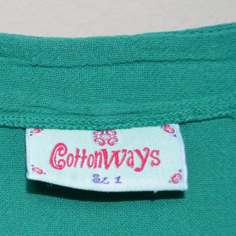 Cottonways Gauze Blouse with Cutouts - Size 1 - Picture 3 of 4